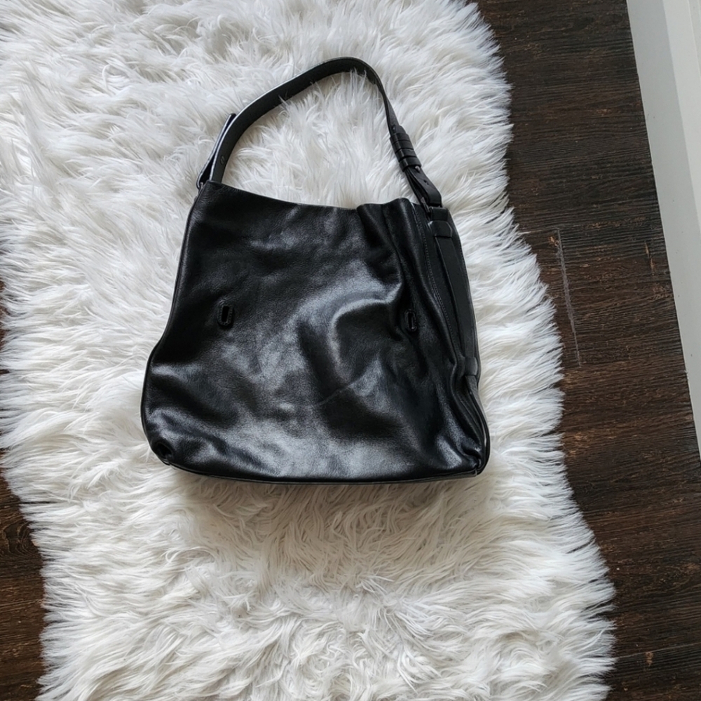 Halston heritage leather hobo bag